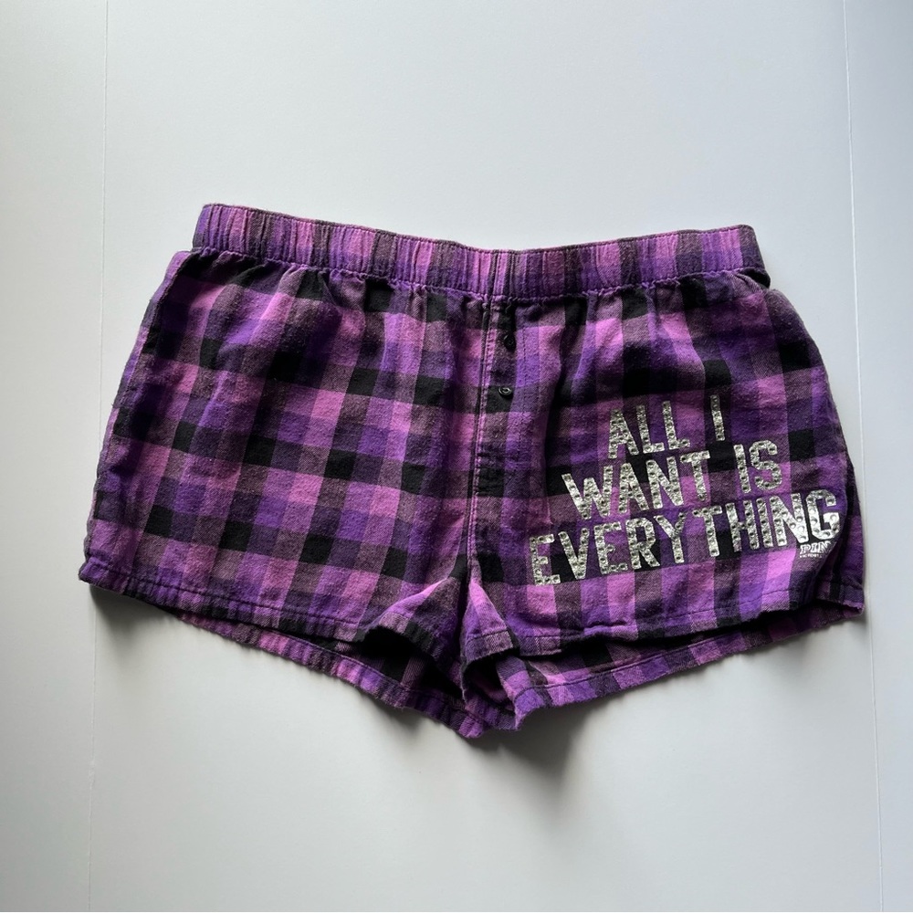 PINK Y2K sleep shorts